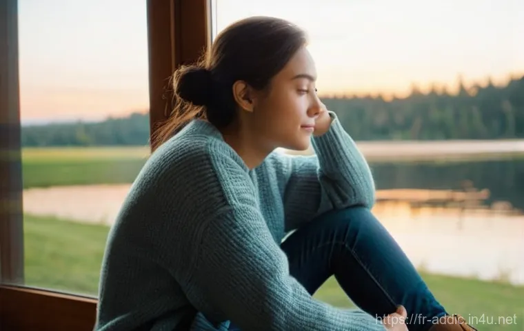 마약 중독의 후유증과 치료법 - **Prompt: Quiet Contemplation and New Beginnings**
    "A young adult, gender-neutral, in their late...