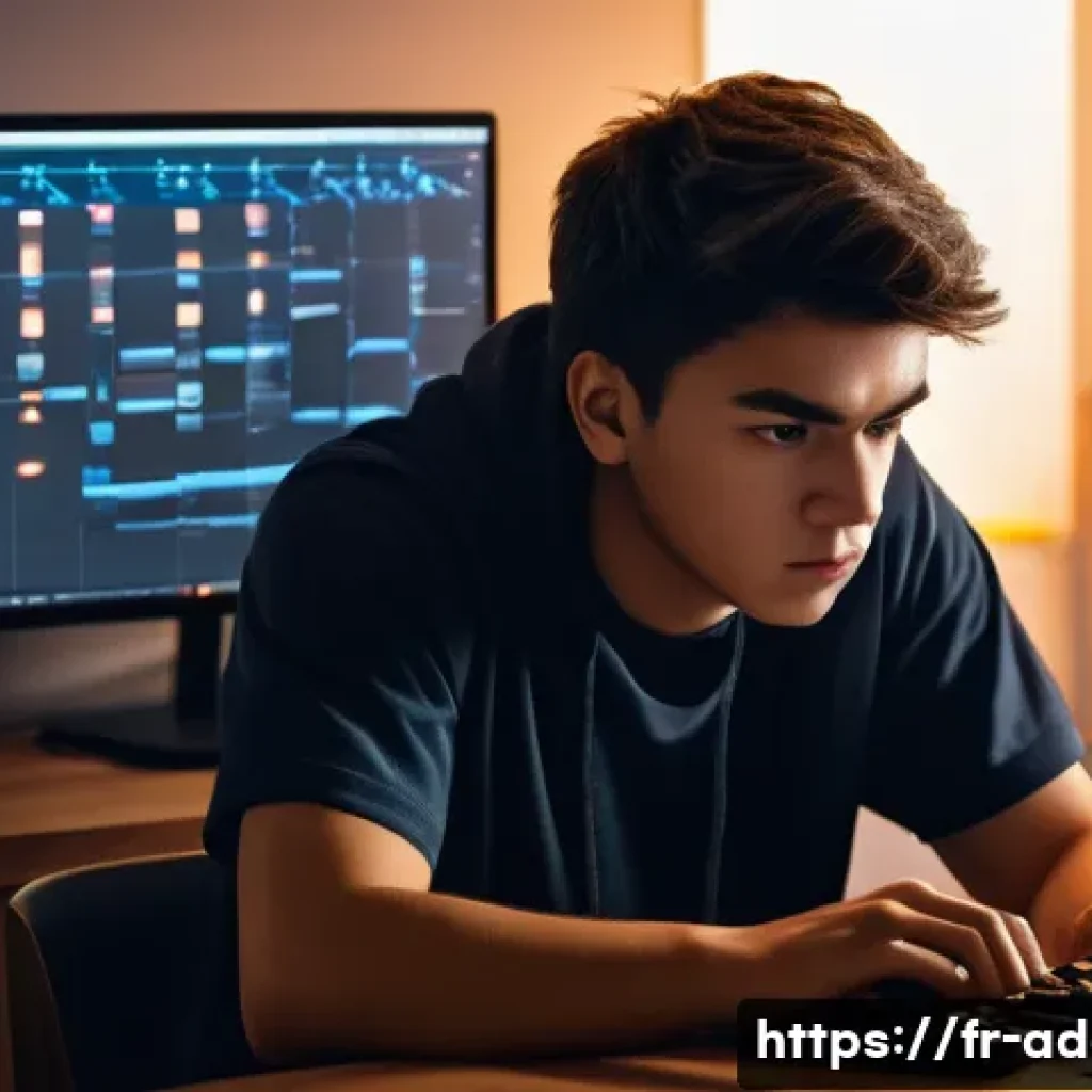 게임 중독 자가 치료법 - **Prompt 1: "The Exhausted Gamer"**
    A detailed, cinematic portrait of a young adult (18-25 years...